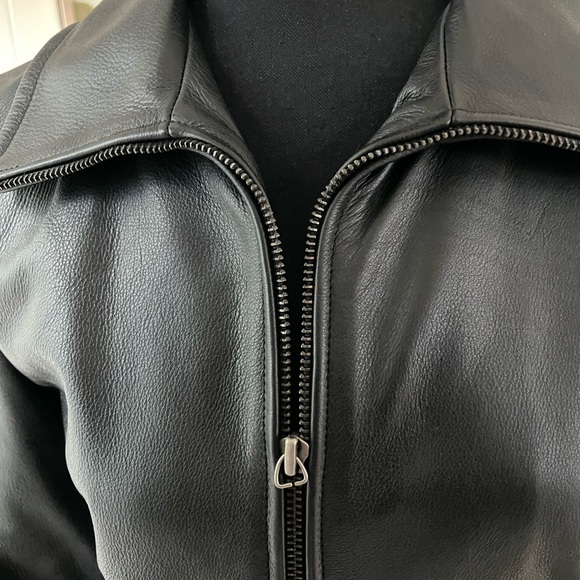 Kenneth Cole black James Dean leather jacket size S - Picture 3 of 7